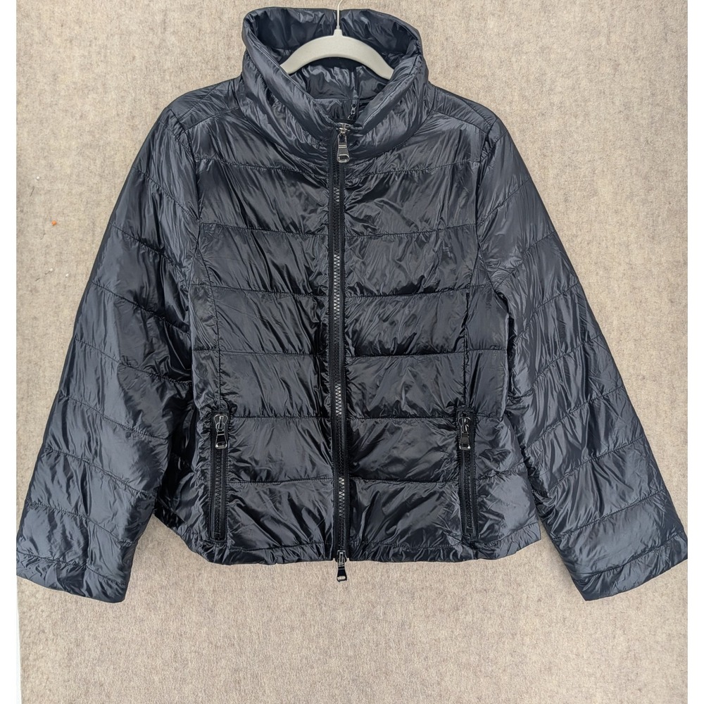 ANORAK Women's Black Lightweight Water Resistant Down Puffer Jacket Size M
